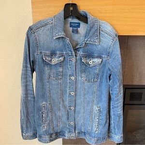 Arizona Jean Company men’s denim trucker jacket blue size XXL